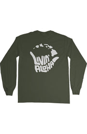 Livin' Aloha Ultra Long Sleeve (Military Green)