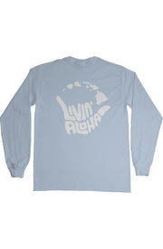 Livin' Aloha Ultra Long Sleeve (Light Blue)