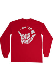 Livin' Aloha Ultra Long Sleeve (Red)
