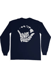Livin' Aloha Ultra Long Sleeve (Navy)