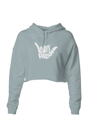 Livin' Aloha Lightweight Sage Crop Hoodie