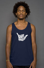 Livin' Aloha Basic Tank Top (Navy)