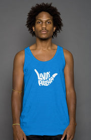 Livin' Aloha Neon Tank (True Royal)