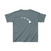 Livin' Aloha Everyday Dark Heather Shirt w/ Islands on Back (Kids) - Livin' Aloha