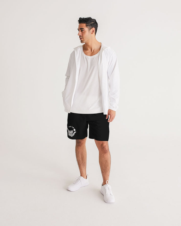Black Joggers with white logo Men&