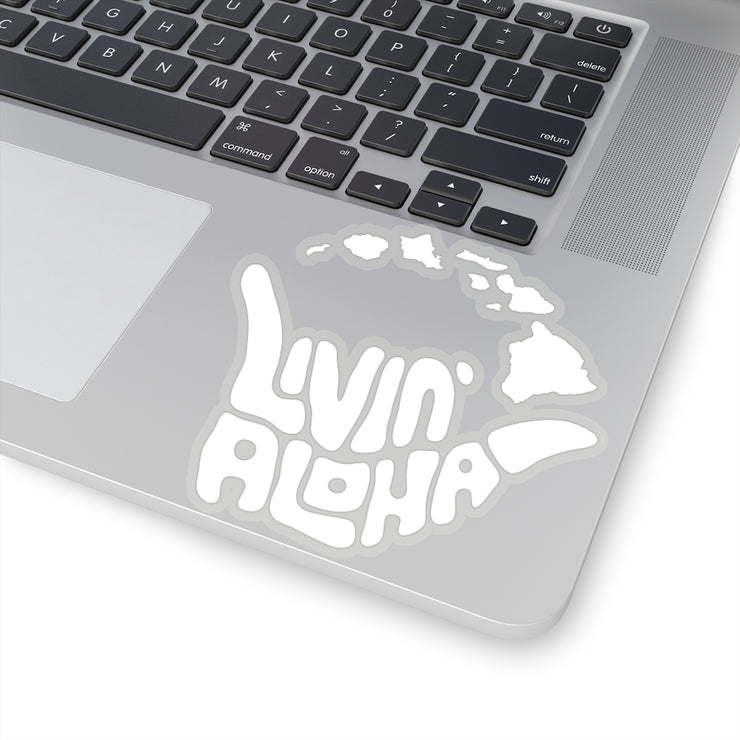 White Car Decal with Islands, stickers - Livin&