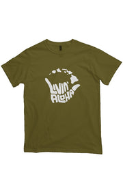 Livin' Aloha Heavyweight Eco Tee (Olive)