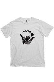 Livin' Aloha Heavyweight Eco Tee (White)