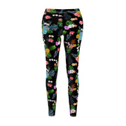 Livin' Aloha Casual Leggings (Black Pineapple)