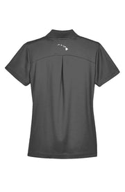 Livin' Aloha Performance Ladies' Plaited Polo (Graphite)