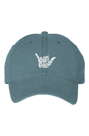Livin' Aloha Pigment Teal Dyed Cap