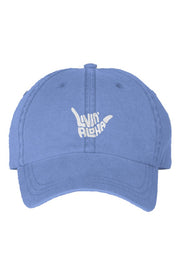 Livin' Aloha Pigment Periwinkle Dyed Cap