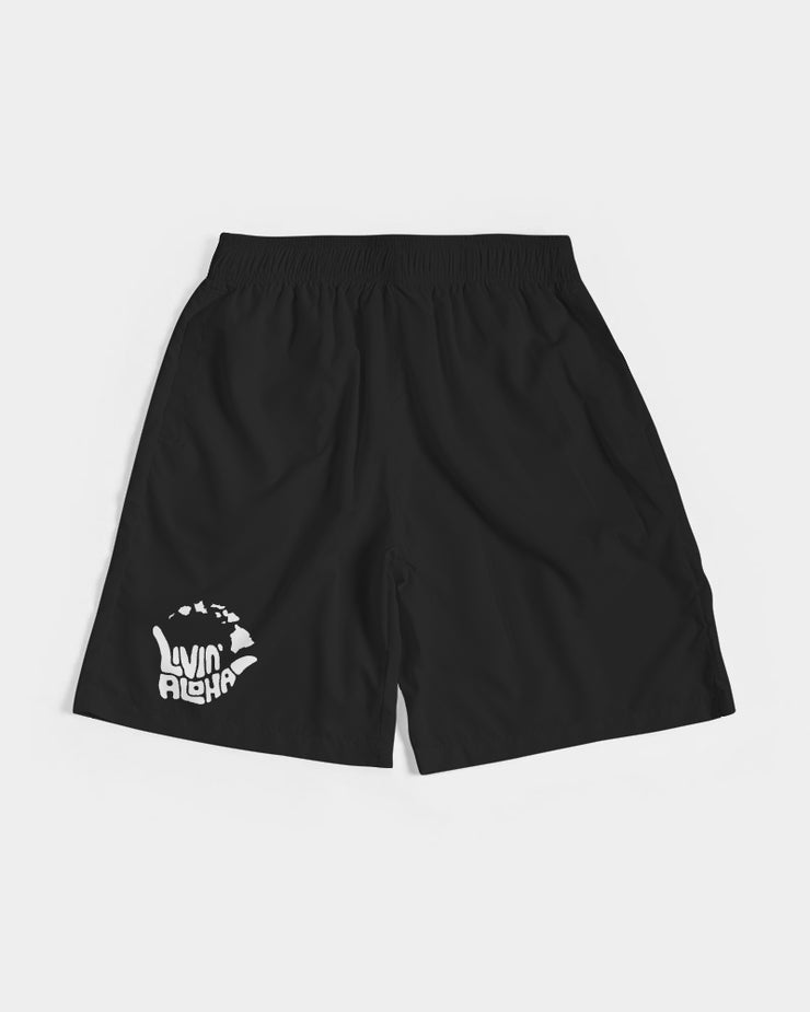 Black Joggers with white logo Men&