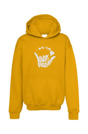 Livin' Aloha Youth Pullover Hoodie w/ Islands Gold