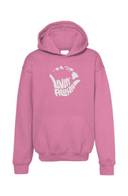Livin' Aloha Youth Pullover Hoodie w/ Islands Azalea