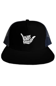 Livin' Aloha Surf Mesh Black Hat
