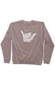 Livin' Aloha Pigment Clay Dyed Crew Neck w/ Shaka