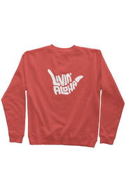 Livin' Aloha Pigment Amber Dyed Crew Neck w/ Shaka