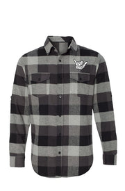 Livin' Aloha Men's Long Sleeve Grey Flannel