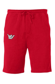 Livin' Aloha Working Man's Fleece Shorts (Red)