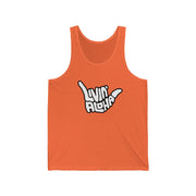 Livin' Aloha Classic Jersey Tank (Orange) - Livin' Aloha