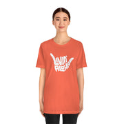 Livin' Aloha Original Jersey Tee (Red Damask)
