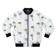 Livin' Aloha Men's Bomber Jacket (Deco Palms) - Livin' Aloha