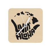 Livin' Aloha Sustainable Square Wall Clocks