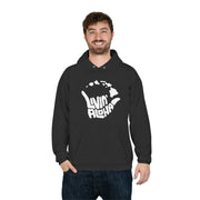 Livin' Aloha Eco Pullover Hoodie Sweatshirt w/ Islands on Front (Charcoal Heather)
