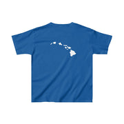 Livin' Aloha Everyday Royal Shirt w/ Islands on Back (Kids) - Livin' Aloha