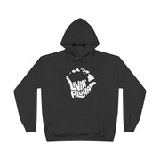 Livin' Aloha Eco Pullover Hoodie Sweatshirt w/ Islands on Front (Charcoal Heather)