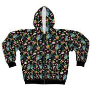 Livin' Aloha Black Pineapple Zip Hoodie - Livin' Aloha