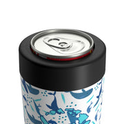 Livin' Aloha Can Holder (Sky Blue Floral)
