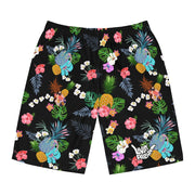 Livin' Aloha Board Shorts (Black Pineapple)
