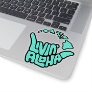 Kiss-Cut Stickers (Dark Turquoise) - Livin' Aloha