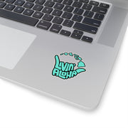 Kiss-Cut Stickers (Dark Turquoise) - Livin' Aloha
