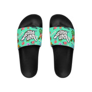 Livin' Aloha Men's Slide Sandals (Teal Pineapple)