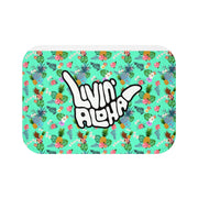 Livin' Aloha Bath Mat (Teal Pineapple)