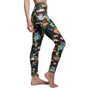 Livin' Aloha Casual Leggings (Black Pineapple)