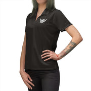 Livin' Aloha Ladies Athletic Black Polo Shirt