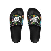 Livin' Aloha Men's Slide Sandals (Black Pineapple)