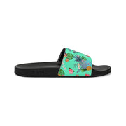 Livin' Aloha Youth Slide Sandals (Teal Pineapple)