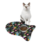 Livin' Aloha Pet Feeding Mat (Black Pineapple)