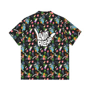 Livin' Aloha Hawaiian Camp Shirt (Black Pineapple)