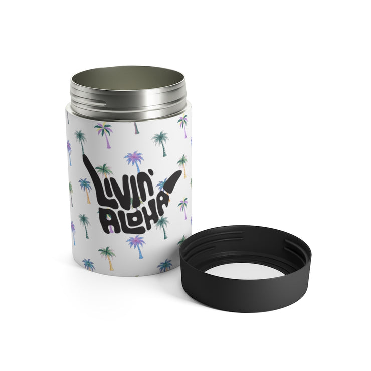 White Floral Can Holder - Livin&