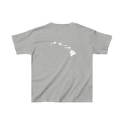 Livin' Aloha Everyday Sport Grey Shirt w/ Islands on Back (Kids) - Livin' Aloha