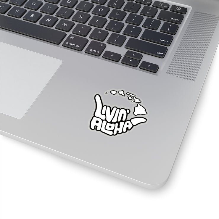 Kiss-Cut White Stickers - Livin&