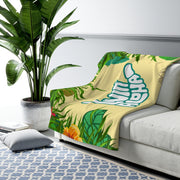 Livin' Aloha Sherpa Fleece Blanket (Toucan Surf) - Livin' Aloha