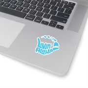 Blue Car Decal, Island stickers - Livin' Aloha
