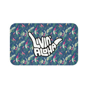 Livin' Aloha Bath Mat (Parrot Ukulele)